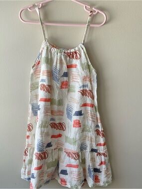 Mon Coeur Paint-Brush Linen Dress